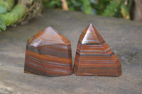 Polished Banded Tiger Iron Points x 6 From Northern Cape, South Africa