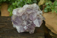 Natural Jacaranda Amethyst Clusters x 2 From Zambia