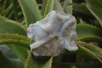 Natural Blue Lace Agate Geode Specimens x 5 From Malawi