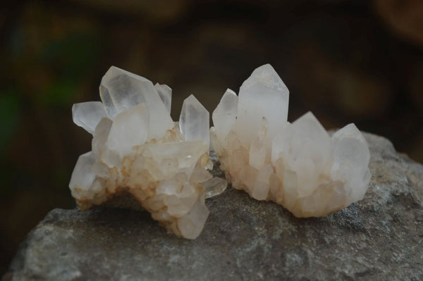 Natural Mixed Quartz Clusters x 35 From Madagascar