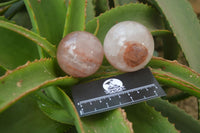 Polished Hematoid Quartz Spheres x 4 From Madagascar