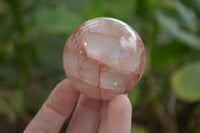 Polished Hematoid Quartz Spheres x 4 From Madagascar