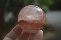 Polished Hematoid Quartz Spheres x 4 From Madagascar