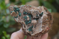 Natural Ball Malachite On Quartz Matrix Specimens x 3 From Kambove, Congo