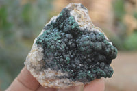 Natural Ball Malachite On Quartz Matrix Specimens x 3 From Kambove, Congo