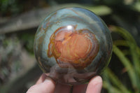 Polished Polychrome Jasper Spheres x 2 From Madagascar