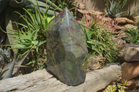 Polished Bastite Dragons Blood Stone Point x 1 From Tshipise, South Africa