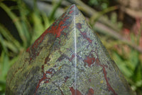 Polished Bastite Dragons Blood Stone Point x 1 From Tshipise, South Africa