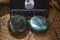 Polished Labradorite Palm Stones x 20 From Tulear, Madagascar