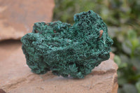 Natural Silky Malachite Specimens x 7 From Kasompe, Congo