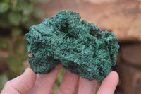 Natural Silky Malachite Specimens x 7 From Kasompe, Congo