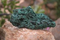 Natural Silky Malachite Specimens x 7 From Kasompe, Congo