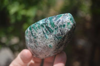 Polished Rare Emerald Mica In Matrix Standing Free Forms x 4 From Mutoko, Zimbabwe