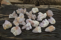 Natural Amethyst Spirit Quartz Clusters x 15 From Boekenhouthoek, South Africa