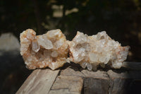 Natural Limonite Quartz Clusters x 12 From Solwezi, Zambia