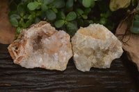 Natural Limonite Quartz Clusters x 12 From Solwezi, Zambia