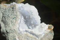 Natural Blue Lace Agate Geode Specimens x 3 From Malawi