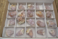 Natural Amethyst Spirit Quartz Clusters x 20 From Boekenhouthoek, South Africa