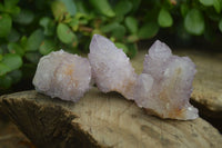 Natural Amethyst Spirit Quartz Clusters x 20 From Boekenhouthoek, South Africa