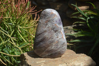 Polished Chevron Amethyst Standing Free Form x 1 from Madagascar