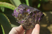 Natural Metallic Purpurite Cobbed Specimens x 6 From Erongo, Namibia