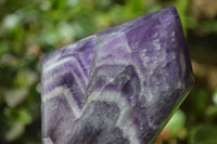 Polished Chevron Amethyst Crystals x 4 From Zambia