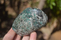 Polished Rare Emerald Mica In Matrix Standing Free Forms x 3 From Mutoko, Zimbabwe