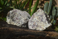 Natural Rubellite Pink Tourmaline Matrix Specimens x 2 From Ambatondrazaka, Madagascar