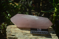 Polished Double Terminated Rose Quartz Point x 1 From Ambatondrazaka, Madagascar