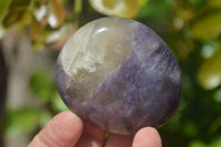 Polished Lepidolite with Pink Rubellite Palm Stones x 26 From Ambatondrazaka, Madagascar