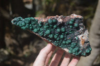 Natural Ball Malachite On Quartz Matrix Specimen x 1 From Kambove, Congo