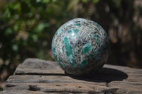 Polished Rare Emerald Mica In Matrix Sphere x 1 From Mutoko, Zimbabwe