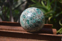 Polished Rare Emerald Mica In Matrix Sphere x 1 From Mutoko, Zimbabwe