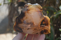 Polished Dendritic Agate Standing Free Forms x 4 From Madagascar