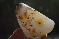 Polished Dendritic Agate Standing Free Forms x 4 From Madagascar