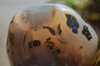 Polished Dendritic Agate Standing Free Forms x 4 From Madagascar