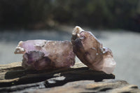 Natural Smokey Amethyst Crystals x 12 From Chiredzi, Zimbabwe