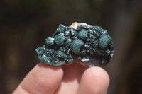 Natural Ball Malachite On Quartz Matrix Specimens x 5 From Kambove, Congo