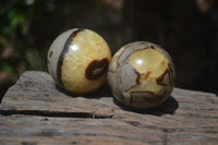 Polished Septerye Spheres x 6 From Mahajanga, Madagascar