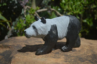 Hand Made Soap Stone Panda Carving x 1 From Zimbabwe