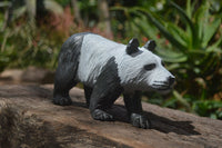 Hand Made Soap Stone Panda Carving x 1 From Zimbabwe