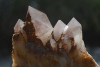 Natural Red Hematoid Quartz Clusters x 3 From Karoi, Zimbabwe