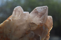 Natural Red Hematoid Quartz Clusters x 3 From Karoi, Zimbabwe