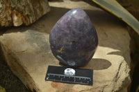 Polished Blue Rose Quartz Standing Free Forms x 2 From Madagascar