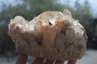 Natural Smokey Phantom Quartz Cluster x 1 From Luena, Congo