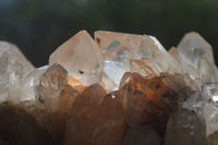 Natural Smokey Phantom Quartz Cluster x 1 From Luena, Congo