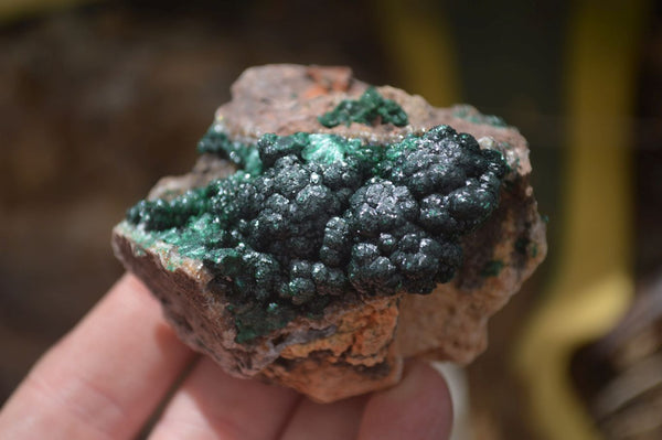 Natural Ball Malachite On Quartz Matrix Specimens x 3 From Kambove, Congo