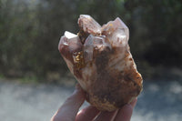 Natural Red Hematoid Quartz Clusters x 2 From Karoi, Zimbabwe