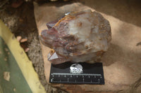 Natural Red Hematoid Quartz Clusters x 2 From Karoi, Zimbabwe