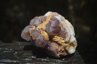 Natural Red Hematoid Quartz Clusters x 2 From Karoi, Zimbabwe